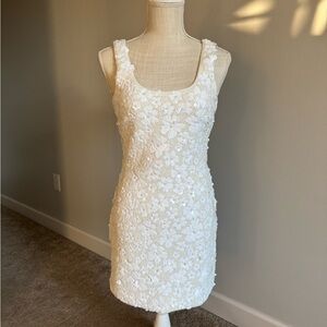 Michael Kors White Floral Mini Dress